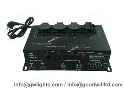 China 4 Channel DMX Light Controller , 50Hz - 60Hz Digital DMX Dimmer Pack for sale