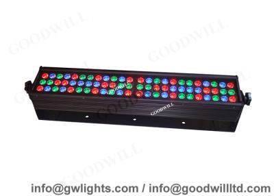 China Super Bright  Rgb 72 x 1w Led Bar Indoor Led Wall Washer Light / Wall Wash Light For Stage for sale