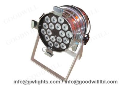 China DMX 512 Disco / Stage Lighting LED PAR Light 18 x 5 in 1 RGBWA Multi Color for sale