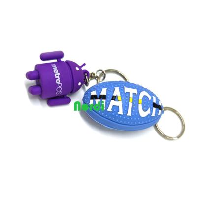 China 2D Decoration Wholesale Custom PVC Key Chain Soft PVC Rubber Key Chain Cheap Fashionable 3D Cartoon Design for sale