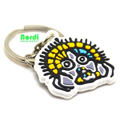 China Promotional Design 3D Motor Bike Decoration PVC Soft Rubber Key Chain Key Ring For Souvenir Gift for sale