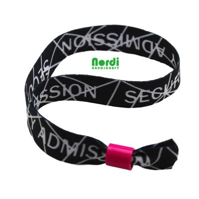 China Easy to Wear and View Hot Selling Heat Transfer Printing Fabric Wristband Fabric Sublimation Wrist Band for Festival for sale