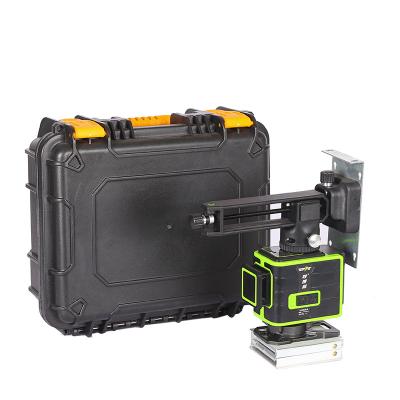 China Professional Green Lines 360 Degree Rechargeable Laser Level Beam 12 Rotary Tool 85mmx115mmx110mm for sale