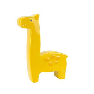 China Giraffe Shape Eco - Friendly Decorative Ceramic Telephone Booth Money Bank for sale