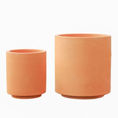 China Wholesale 2 Sets Modern Different Size Terracotta Succulent Planter Flower Pot For Garden Decoration for sale