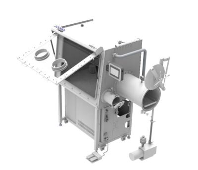 China Single Side Lab Stainless Steel Dry Vacuum Entrance Glove Box For Lithium Battery for sale