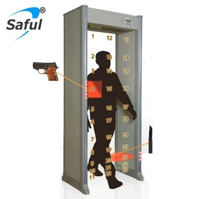 China PD6500I 33 High Sensitive Areas Holding Metal Detector Gate For Security Inspection PD6500I for sale