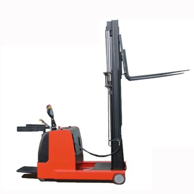 China Forklift Rack Drive Warehouse Reach Fork Truck Electric Reach Stacker Machinery Repair Shops Full CQD10-E for sale