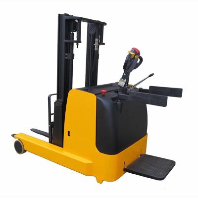 China Forklift Rack Drive Warehouse Reach Fork Truck Electric Reach Stacker Machinery Repair Shops Full CQD15-E for sale