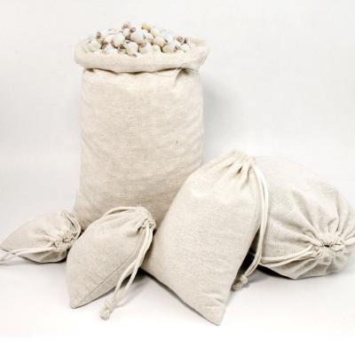 China Hot Selling Cosmetic and Food Storage Cotton Drawstring Bag Cheap Cosmetic Food Canvas Bag for sale