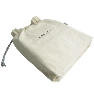 China Custom High Quality Handled Logo Dust Bags Canvas Shopping Drawstring Pouch for sale