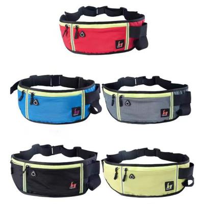 China Custom Water Proof Wholesale Spandex Fitness Nylon Waist Bag Elastic Running Sports Waist Bag for sale