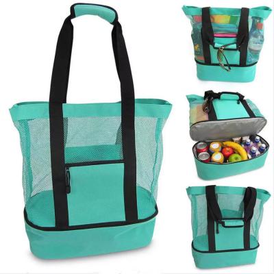 China Buying Custom Logo 2 in 1 Ultralight Eva Foldable Insulated Picnic Bag Beach Campingice Bag Lunch Bag for sale