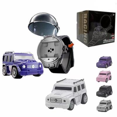 China New Mini Watch Car 2.4G RC Alloy Remote Control Car Watch App Controlled Charging Boy and Cute Girl Toy Car Gift Truck with USB for sale