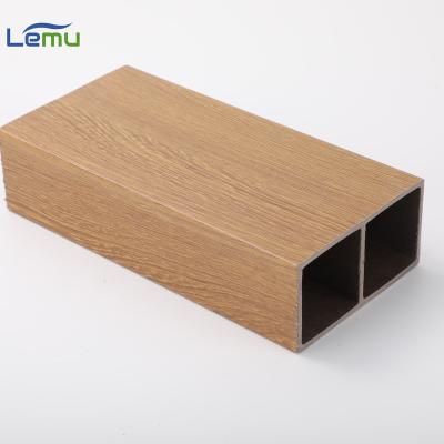 China Factory Supply Square Timber WPC Wall Panel Modern Eco Friendly Wood Partition For Background Wall Decoration for sale