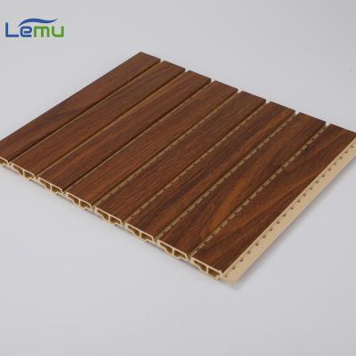 China Interior Design Modern Home Acoustic Waterproof WPC Wall Panels Sound Absorbing Panel for sale