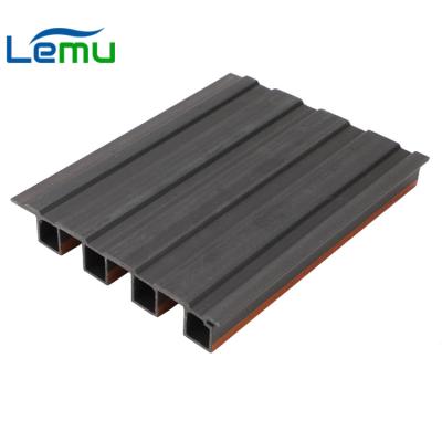 China Modern High Quality Wood-Plastic Wall Panel Carbonization Wood Composite Wall Panel for sale