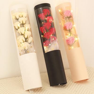 China Soap Flower 2022 Romantic Gift Artificial Soap Flower Rose Bouquet Valentine's Day Mother's Day Gift Wedding Decoration for sale