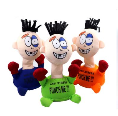 China Voice Punch Me Crying Funny Toys Plush Dolls Christmas Gift Toys for sale