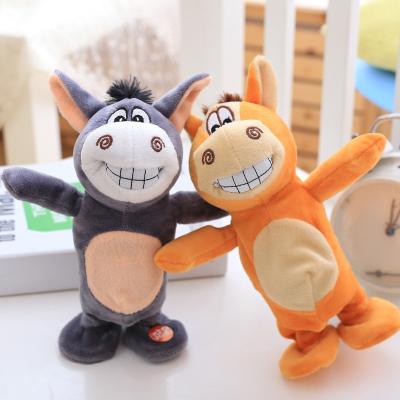 China Singing Plush Toy Electronic Shake Plush/Walking/Walking Toy with Song Plush Early Childhood Singing Donkey Cute Animal Toys for sale