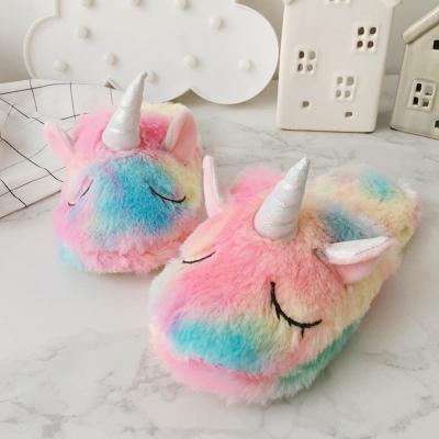 China Soft Fur Slippers Home Slippers Indoor Pet Shoes Fluffy Colorful Warm Lightweight Comfortable Plush Fur Slippers For Women for sale