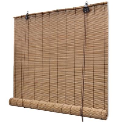 China Factory Custom Anti-UV Shade Roller Bamboo Shutter Outdoor Rolling Roman Bamboo Window Curtain for sale