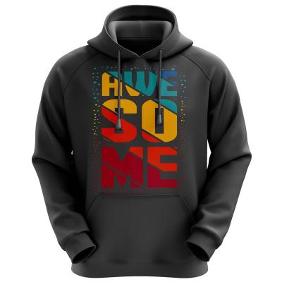 China factory wholesale fashion logo hoodies casual custom made men's Anti-wrinkle sublimation sweatshirts polyester for sale