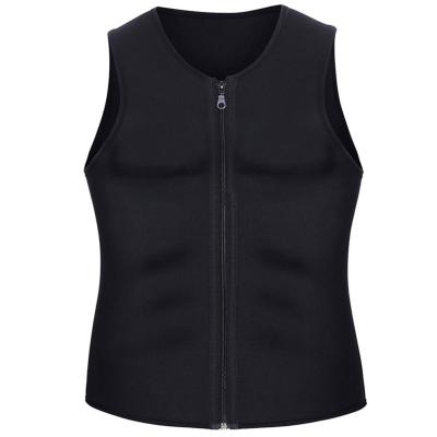 China Daily Life Slimming Fat Burn Shapewear Men Body Shaper Sauna Vest Waist Trainer Neoprene Sauna Gym Vest for sale