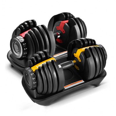 China 2021 Dumbbell Custom Logo Bodybuilding Home Rubber Covered Dumbbell Set Adjustable Gym Fitness Equipment Dumbbells Suit Wholesale for sale