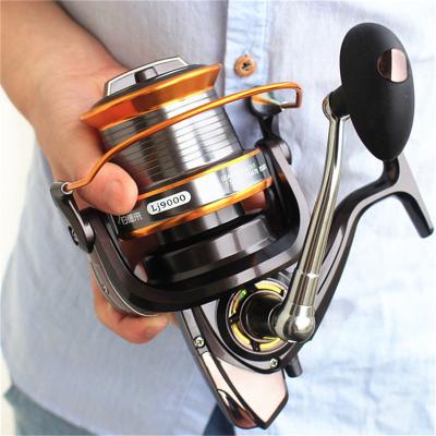 China 3000-9000 Big Size 12+1 Ball Bearings Fishing Reels Driver Metal Fishing Reel Carp Surf Mount Trolling Reel JL3000-JL9000 for sale