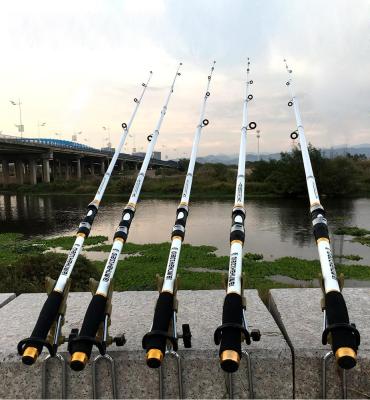 China 80% FRP + Hard Carbon Fiber Telescopic Fishing Rod Fishing Pole 2.1M -3.6M Carp Fishing Rod Feeder Hard 20% Carbon Fiber FRP for sale