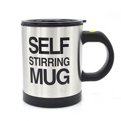 China Stainless Steel Battery Operated Automatic Self Stirring Coffee Mug Protein Shaker Bottle Custom Logo Cup for sale