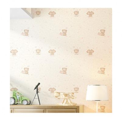 China Children modern cartoon environmental protection non-woven wallpaper for sale