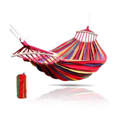 China Adult Portable Hanging Outdoor Camping Thick Hammocks Canvas Bed Swing Chair Bedroom Hammock Indoor Home Lazy Travel Chair Hammocks for sale