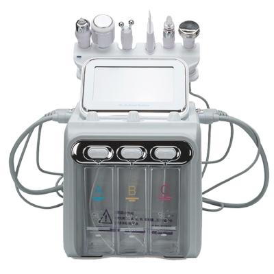 China Pigment Removal 6 Oxyhydric in 1 Hydra Facial Aqua Oxygen Jet Peel Small Bubble Hydrafacials Frequency Facial Machine H2o2 for sale