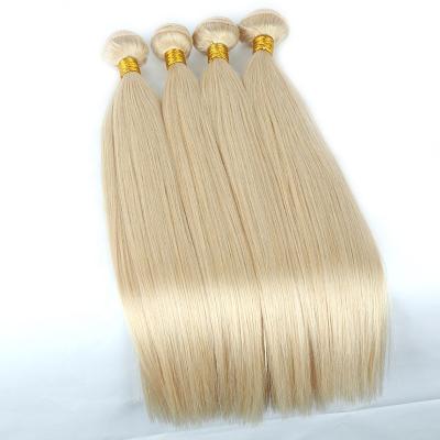 China Can Be Free Sample Raw Dyed Hair Bundle Virgin Cuticle Aligned Hair, Hair Weave Bundle, 613 Blonde Bundles for sale