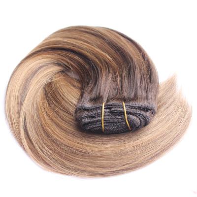 China Wholesale Raw Silky Straight Mink Straight Top Grade 10a Double Wave Clip In Hair for sale