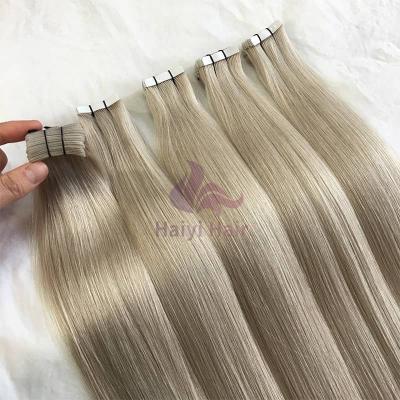 China 2022 New Wave Silky Straight Custom Length Trend Tape In Hair Good Quality End Thick Tape In Hair for sale