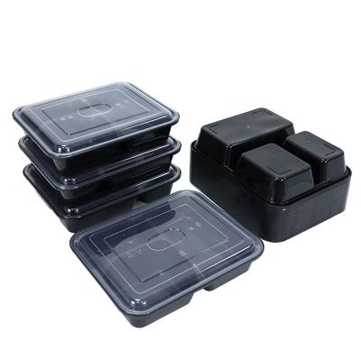 China 1100ml 37oz Sustainable Spill Proof Packaging Use BPA Free Disposal Food Container PP Plastic for sale