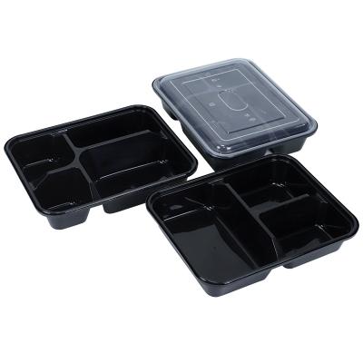 China Different Sustainable Factory Hot Sale 1100ml 37oz Spill Proof Meal Prep Sizes Disposable Plastic Container for sale