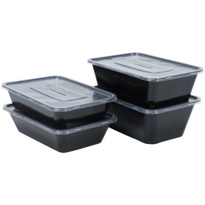 China Food Grade PP Rectangular Plastic Takeout Container Takeaway Box Freshness Preservation Disposable Food Container for sale