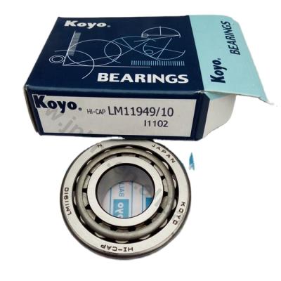 China Japan Koyo Bearing Catalog LM11949/10 Koyo Taper Roller Bearing Distributor of Automotive.tractor.construction Machinery.rolling mill for front wheel and rear wheel for sale