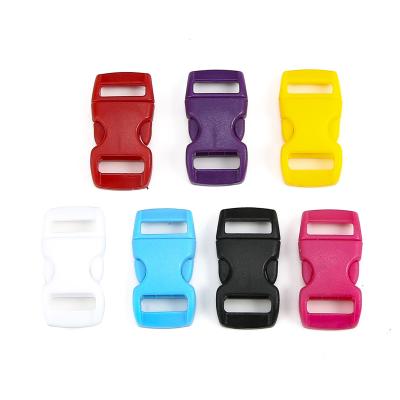 China Custom Logo Adjustable Quick Side Release Plastic Buckle Buckle 10mm Pet Buckle Pet Leash Harness Custom Clothing Collar for sale