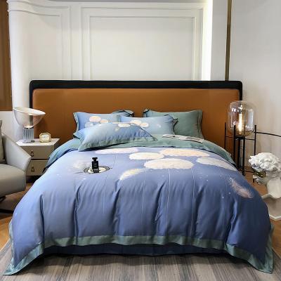 China Nondisposable 60S Tencel Duvet Cover Set Printed Bedding Set for sale