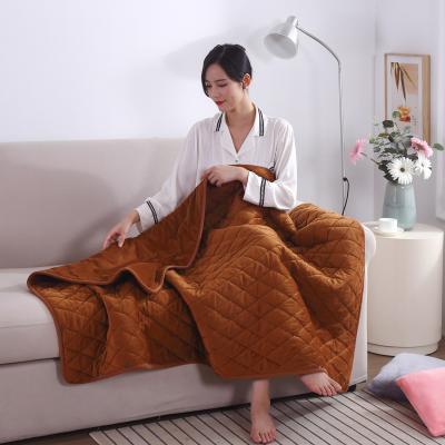 China PORTABLE Comfortable Electric Heated Blanket Machine Washable Custom Heated Blanket for sale