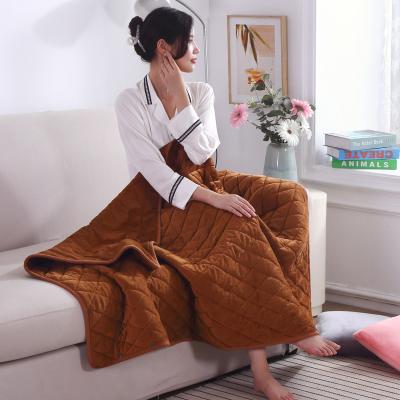 China PORTABLE Factory Wholesale Cheap Electric Heated Blanket Double Sided Crystal Fleece With 3 Level Heating Adjustment for sale