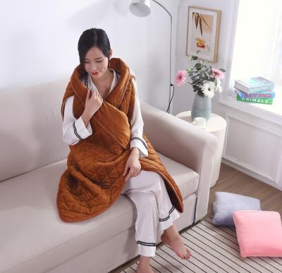 China PORTABLE Warm Electric Heated Blanket Shawl, Powered USB Wireless Wrap Electric Heated Vest Heated Blanket for sale