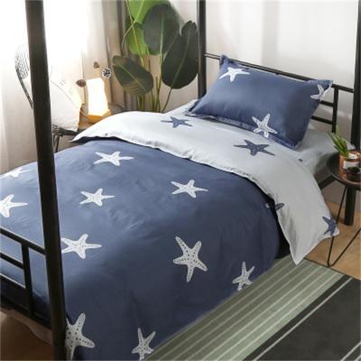 China Style Student Dormitory Sheet Quilt Cover Four-Piece Cotton Bedroom Mattress Folded Single Bedspread for sale