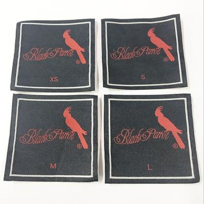 China Eco - Friendly Fashion Damask Custom Big Size Garment Woven Labels For Apparel Manufacturer for sale