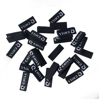 China Eco-friendly luxury woven labels for women and men clothing cheap price woven brand label for clothing for sale